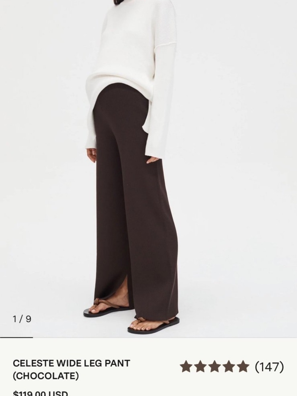 NWT Legoe Heritage | Celeste maternity wide leg pant | XL
